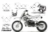 Suzuki RM 65 Dirt Bike Custom Graphic Kit - All Years