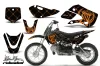 Suzuki RM 65 Dirt Bike Graphic Kit - All Years Silver Star - Reloaded Orange