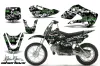 Suzuki RM 65 Dirt Bike Graphic Kit - All Years Silver Star - Silverhaze Green