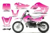 Suzuki RM 65 Dirt Bike Graphic Kit - All Years Starlett Pink
