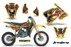 Suzuki RM 85 Dirt Bike Graphic Kit - 2001-2023 Firestorm Yellow