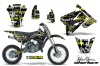 Suzuki RM 85 Dirt Bike Graphic Kit - 2001-2023 Silver Star - Silverhaze Yellow