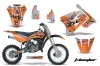 Suzuki RM 85 Dirt Bike Graphic Kit - 2001-2023 T Bomber Orange
