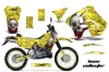 Suzuki RMX 250 S Dirt Bike Graphic Kit - 1996-1998 Bone Collector Yellow