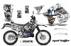 Suzuki RMX 250 S Dirt Bike Graphic Kit - 1996-1998 Mad Hatter White