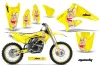 Suzuki RMZ 250 Dirt Bike Graphic Kit - 2004-2006 Mandy Yellow