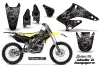 Suzuki RMZ 250 Dirt Bike Graphic Kit - 2004-2006 Skulls and Hammers Black