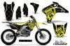 Suzuki RMZ 450 Dirt Bike Graphic Kit - 2005-2006 Silver Star - Reloaded Black