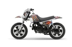 Yamaha PW50 Dirt Bike Graphic Kit - 1990-2022 Ed Hardy - Pirates White