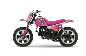 Yamaha PW80 Dirt Bike Graphic Kit - 1996-2006 Ed Hardy - Love Kills Pink