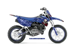 Yamaha TTR110 Dirt Bike Graphic Kit - 2008-2024 Bone Collector Blue