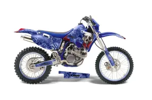 Yamaha WR400 Dirt Bike Graphic Kit - 1998-2002 Bone Collector Blue