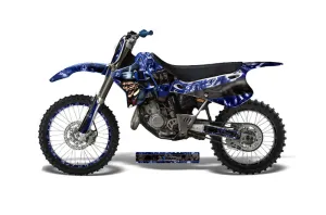 Yamaha YZ125 2 Stroke Dirt Bike Graphic Kit - 1993-1995 Mad Hatter Blue