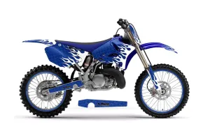 Yamaha YZ250 2 Stroke Dirt Bike Graphic Kit - 2002-2014 Diamond Flame Blue