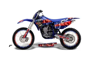 Yamaha YZ250 4 Stroke Dirt Bike Graphic Kit - 1998-2002 Mad Hatter Red