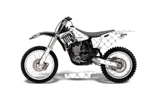 Yamaha YZ426 F 4 Stroke Dirt Bike Graphic Kit - 1998-2002 Silver Star - Reloaded White