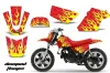 Yamaha PW50 Dirt Bike Graphic Kit - 1990-2022 Diamond Flames Red