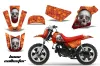Yamaha PW80 Dirt Bike Graphic Kit - 1996-2006 Bone Collector Orange