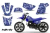 Yamaha PW80 Dirt Bike Graphic Kit - 1996-2006 Butterfly Blue
