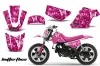 Yamaha PW80 Dirt Bike Graphic Kit - 1996-2006 Butterfly Pink