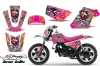 Yamaha PW80 Dirt Bike Graphic Kit - 1996-2006 Ed Hardy - Love Kills Pink