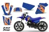 Yamaha PW80 Dirt Bike Graphic Kit - 1996-2006 Tribal Flame Blue