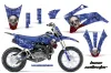 Yamaha TTR110 Dirt Bike Graphic Kit - 2008-2024 Bone Collector Blue