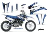 Yamaha TTR110 Dirt Bike Graphic Kit - 2008-2024 Plaid Blue