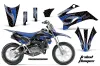 Yamaha TTR110 Dirt Bike Graphic Kit - 2008-2024 Tribal Flames Blue