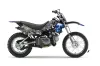 Yamaha TTR50 Dirt Bike Graphic Kit - 2006-2018 Checkered Skull Silver