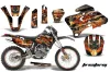 Yamaha WR250 Dirt Bike Graphic Kit - 1998-2002 Firestorm Black