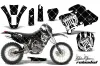 Yamaha WR250 Dirt Bike Graphic Kit - 1998-2002 Silver Star - Reloaded White
