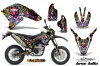 Yamaha WR250 R/X Dirt Bike Graphic Kit - 2007-2020 Ed Hardy - Love Kills Black