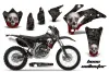 Yamaha WR250F Dirt Bike Graphic Kit - 2007-2014 Bone Collector Black