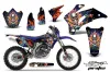 Yamaha WR250F Dirt Bike Graphic Kit - 2007-2014 Ed Hardy - Pirates Blue