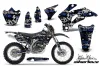 Yamaha WR250F Dirt Bike Graphic Kit - 2007-2014 Silver Star - Silverhaze Blue