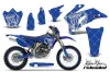 Yamaha WR450F Dirt Bike Graphic Kit - 2007-2011 Silver Star - Reloaded Blue