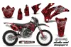 Yamaha WR450F Dirt Bike Graphic Kit - 2007-2011 Skulls and Hammers Red