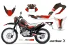 Yamaha XT250X Dirt Bike Graphic Kit - 2006-2018 Carbon X Red