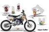 Yamaha YZ125 2 Stroke Dirt Bike Graphic Kit - 1991-1992 Vegas Baller White