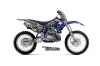 Yamaha YZ125 2 Stroke Dirt Bike Graphic Kit - 1996-2001 Checkered Skull Blue