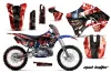 Yamaha YZ125 2 Stroke Dirt Bike Graphic Kit - 1996-2001 Mad Hatter Red