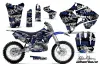 Yamaha YZ125 2 Stroke Dirt Bike Graphic Kit - 1996-2001 Silver Star - Silverhaze Blue