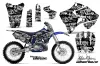 Yamaha YZ125 2 Stroke Dirt Bike Graphic Kit - 1996-2001 Silver Star - Silverhaze White