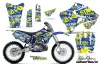 Yamaha YZ125 2 Stroke Dirt Bike Graphic Kit - 1996-2001 Silver Star - Silverhaze Yellow