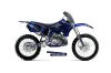 Yamaha YZ125 2 Stroke Dirt Bike Graphic Kit - 1996-2001 Skulls and Hammers Blue