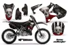 Yamaha YZ125 2 Stroke Dirt Bike Graphic Kit - 2002-2014 Bone Collector Black