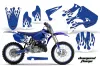 Yamaha YZ125 2 Stroke Dirt Bike Graphic Kit - 2002-2014 Diamond Flame Blue