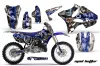 Yamaha YZ125 2 Stroke Dirt Bike Graphic Kit - 2002-2014 Mad Hatter Black