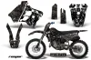 Yamaha YZ250 2 Stroke Dirt Bike Graphic Kit - 1993-1995 Reaper Black